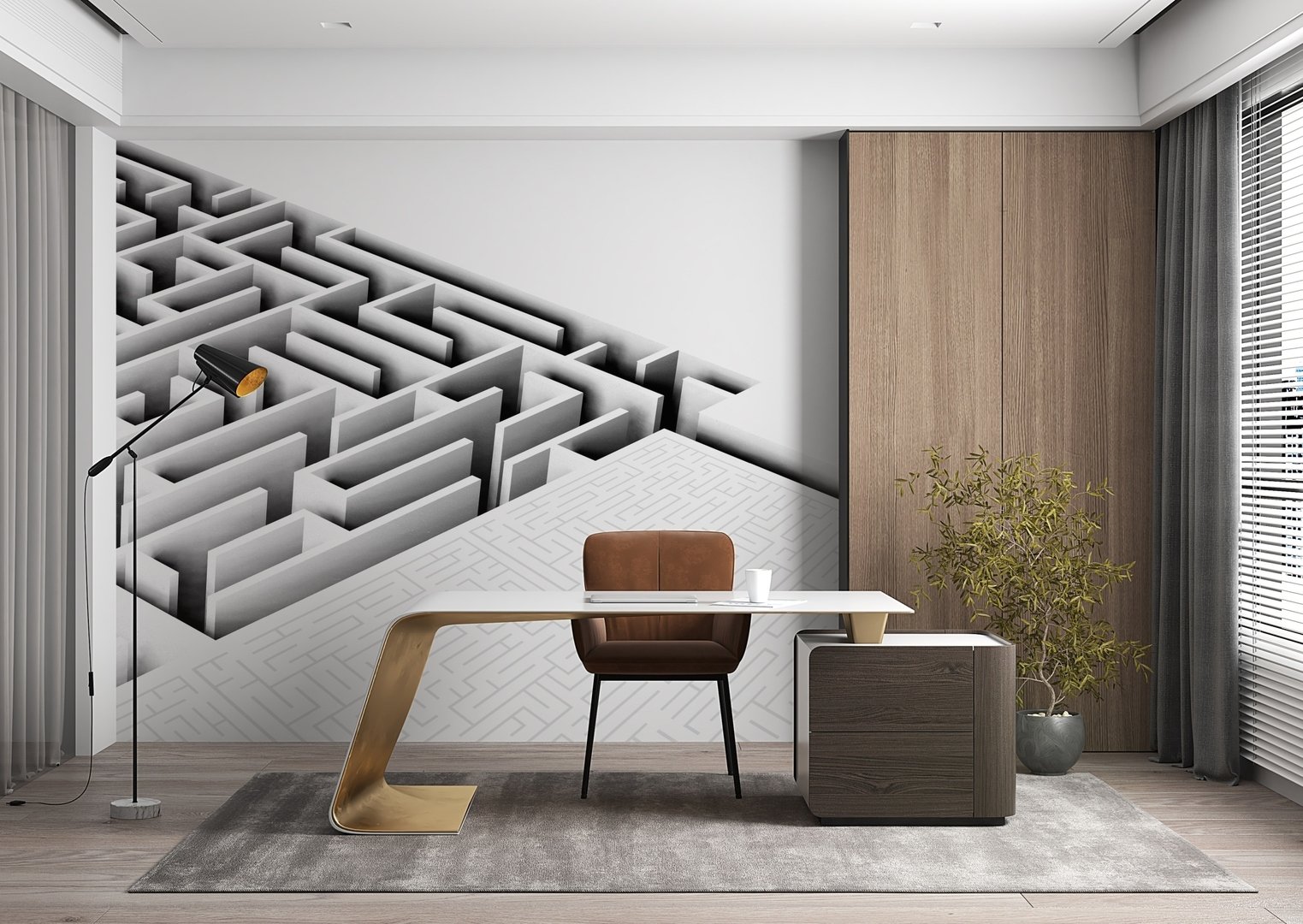 Papier peint Maze