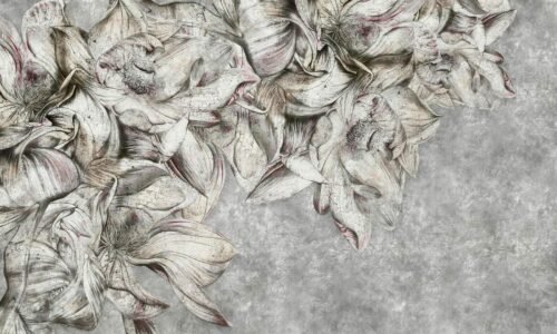 Papier peint luxuriant avec motif végétal détaillé