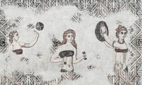 Papier peint Romania avec motif géométrique en tons neutres
