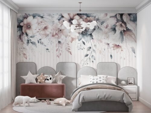 Papier peint Retro Flo Maison Drapée modèle 500x300 cm