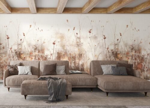 Papier peint Campo di Fiori 500 x 300 cm Maison Drapeé Studio