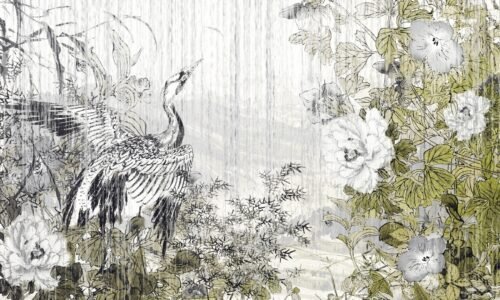 Papier peint motif asiatique inspiré de Chiang Mai