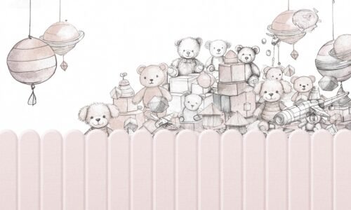 Papier peint Toy Store Maison Drapée 500 x 300 cm