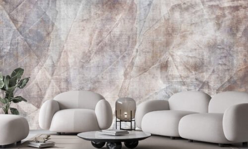 Papier peint organique en fibre naturelle pour mur intérieur