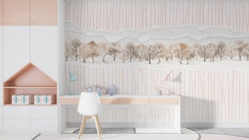 Papier peint Surprise de la collection Maison Drapée pour mur 500x300 cm