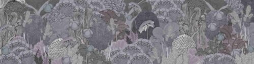 Papier peint mural avec motifs tropicaux et illustrations exotiques