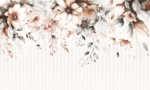 Papier peint Retro Flo Maison Drapée modèle 500x300 cm