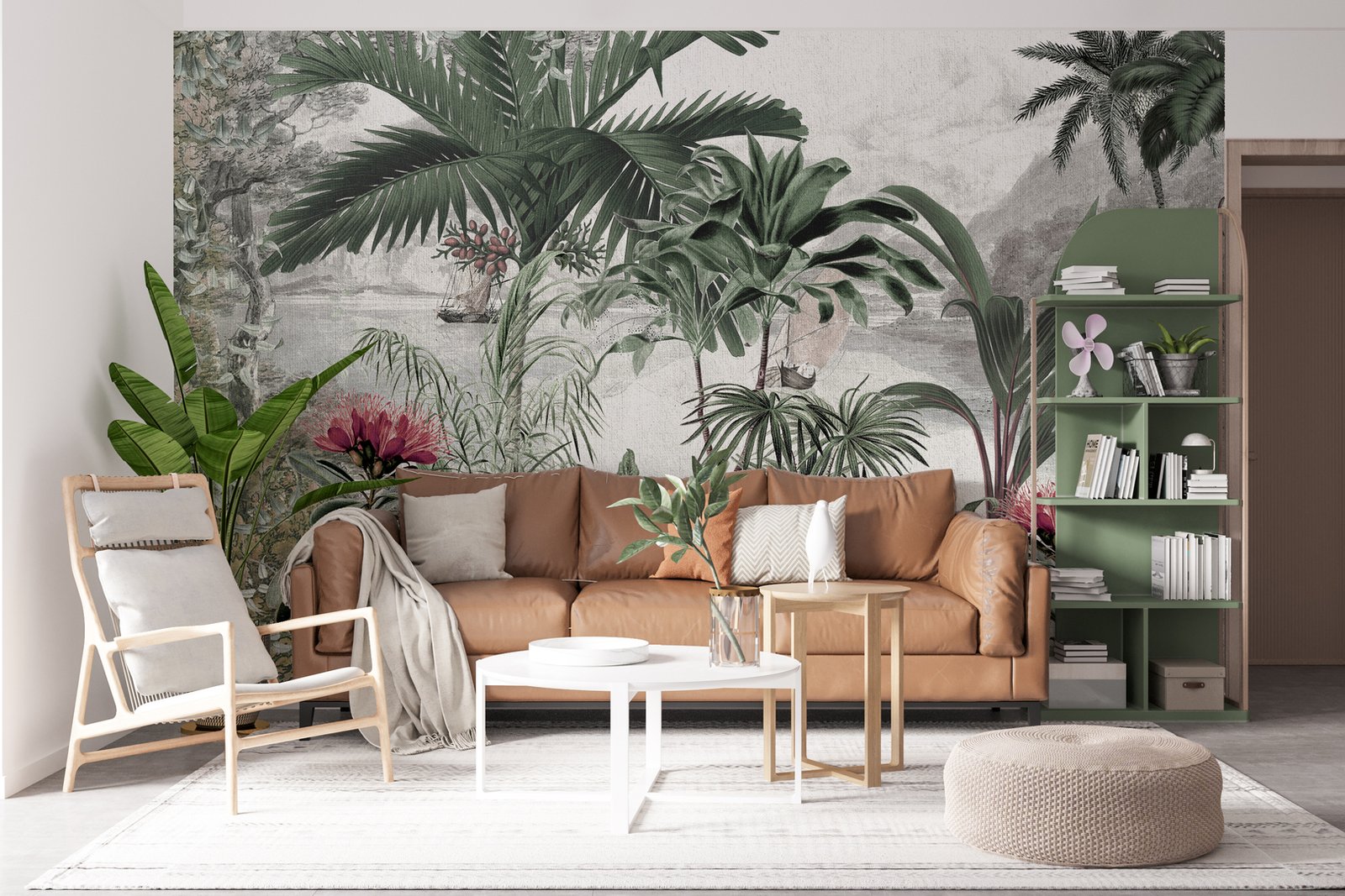 Papier peint Vintage Tropics