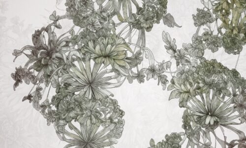 Papier peint Flores de la collection Maison Drapeé