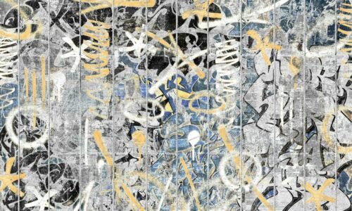 Papier peint graffiti 500x300 cm style urbain mural