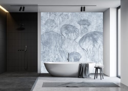Papier peint mural au motif de la tête de Méduse