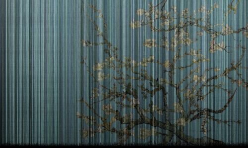 Papier peint Almond Tree reproduction Van Gogh Amandier en fleurs