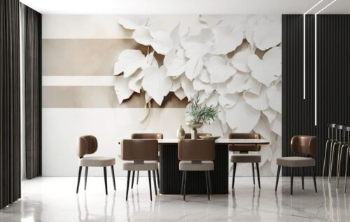 Papier peint Illusion Maison Drapeé Studio 500x300 cm