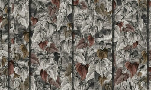 Papier peint City Jungle Night format 500 x 300 cm modifiable sur demande