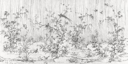 Papier peint Chinoiserie B motif floral traditionnel asiatique