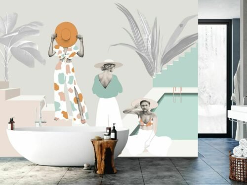 Papier peint Lato motif Art Minimal 500 x 300 cm