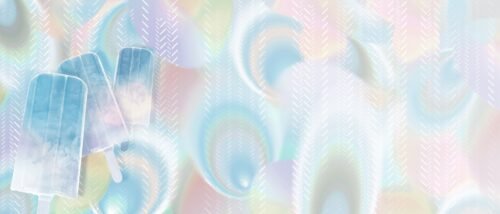 Papier peint Ice Pop de Maison Drapée, motif géométrique coloré