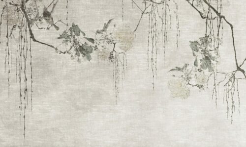 Papier peint Kyoto avec motifs japonais traditionnels et lignes épurées