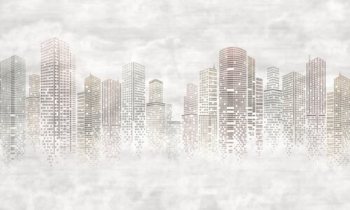 Papier peint Skyline 500x300 cm motif urbain