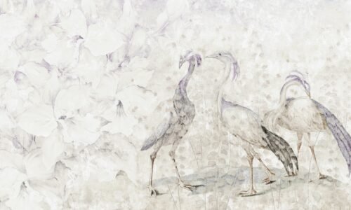 Papier peint Aironi avec motif raffiné en tons neutres