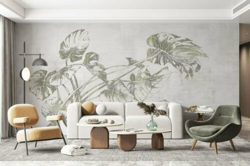 Papier peint Deli 500x300 cm collection Maison Drapeé