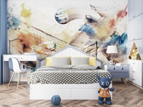 Papier peint Kurek de la collection Maison Drapée pour mur 500 x 300 cm