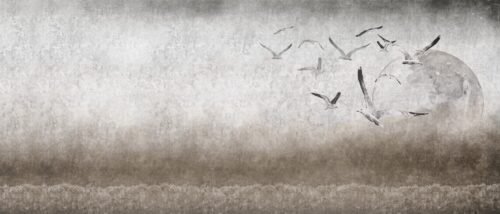 Papier peint Seaside de la collection Maison Drapeé, format 600x300