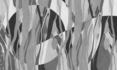 Papier peint Mingle avec motif géométrique moderne en tons neutres