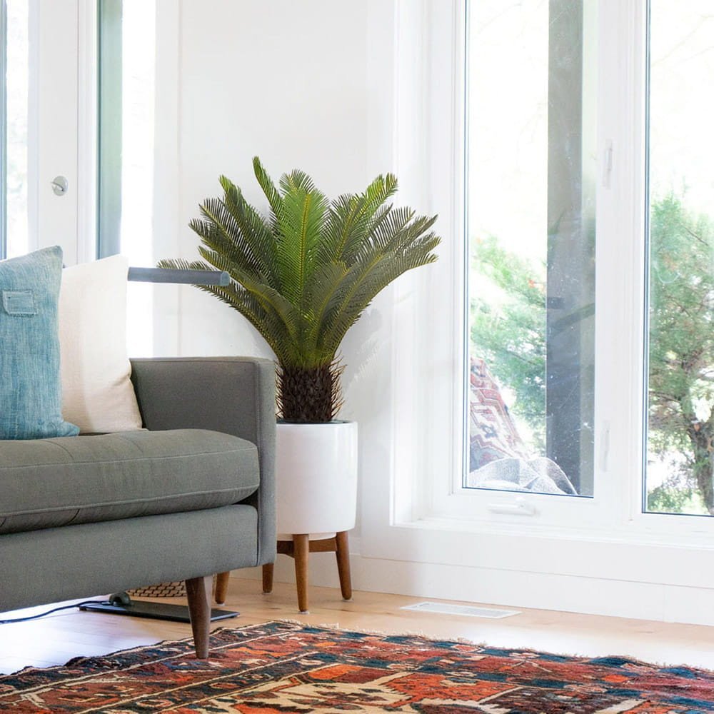 Plante artificielle Sagowiec Cycas 80 cm — vue ambiance