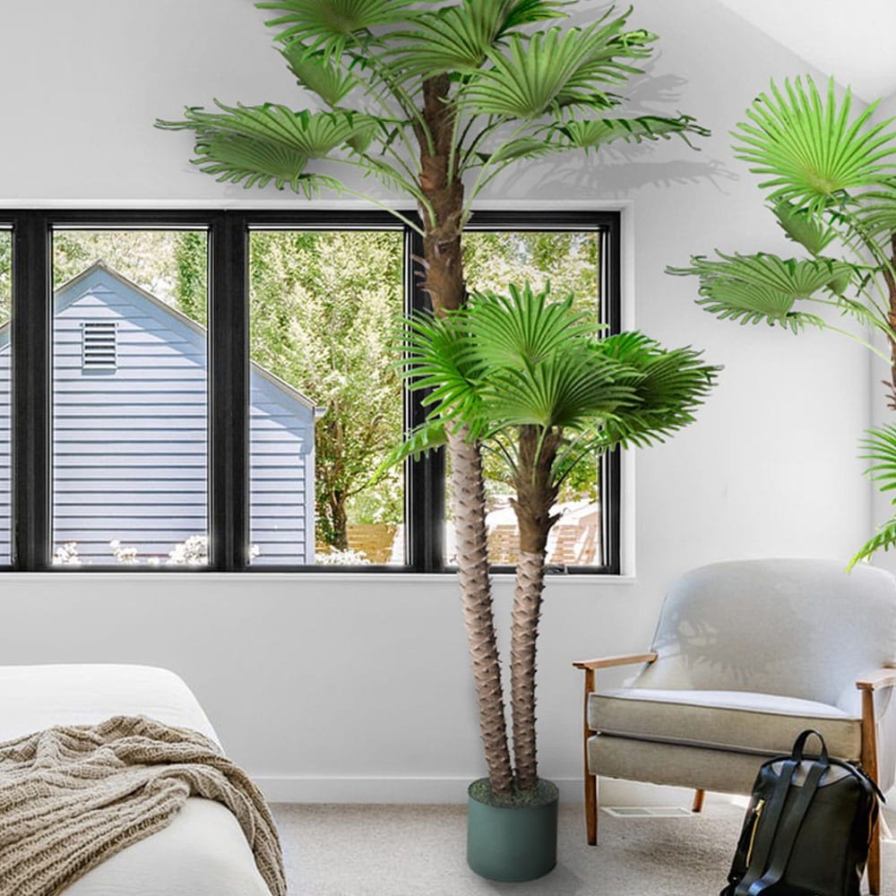 Palmier Arenga artificiel haut 250 cm — vue ambiance