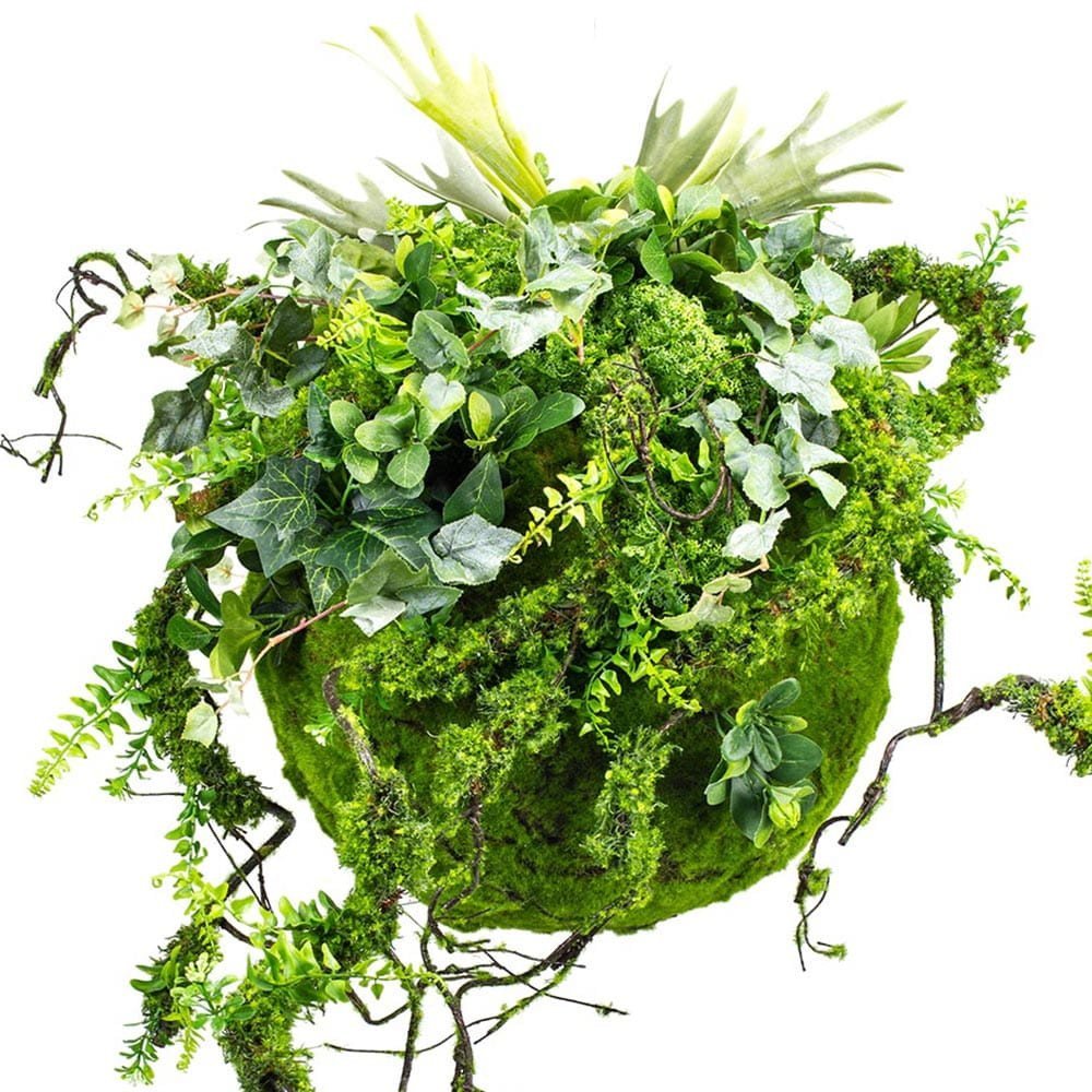 Boule décorative en mousse végétale 45 cm — vue ambiance