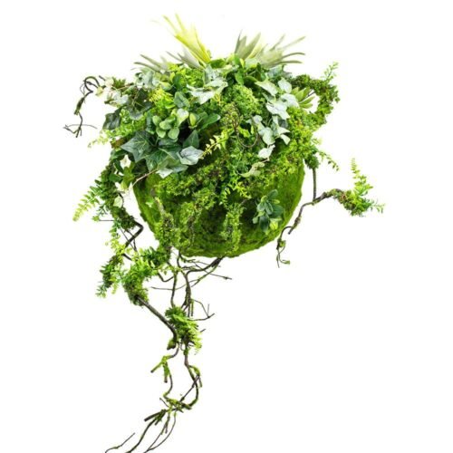 Boule décorative en mousse végétale 45 cm