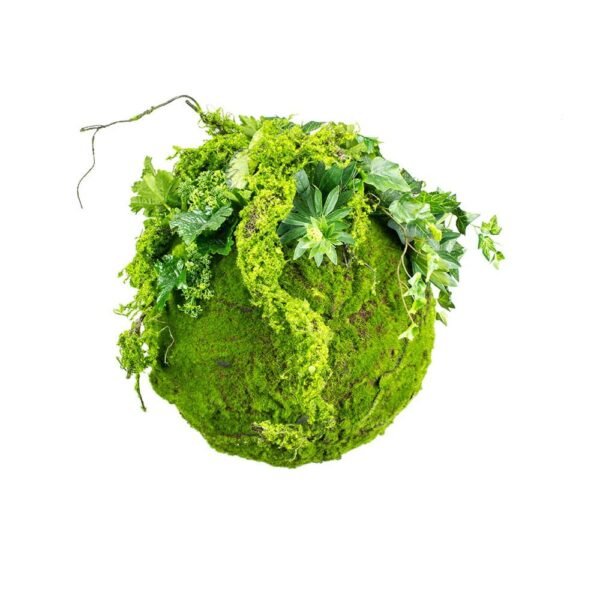 Boule de mousse suspendue Kokedama 35 cm