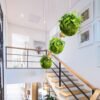 Boule de mousse kokedama décorative 35 cm