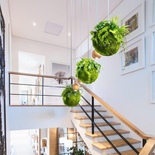Boule de mousse kokedama décorative 35 cm
