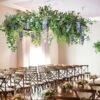 Couronne végétale Wisteria Blue S