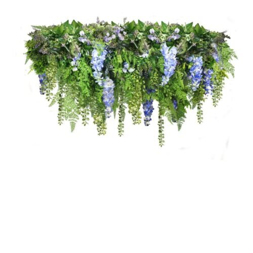 Couronne végétale Wisteria Blue S