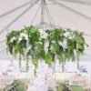 Couronne végétale Wisteria White S