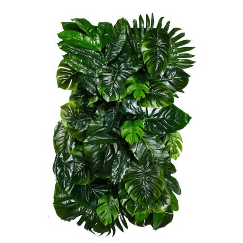 Jardin vertical Monstera Madness · mur végétal artificiel · vue principale Jardin vertical Monstera Madness · mur végétal artificiel · vue principale