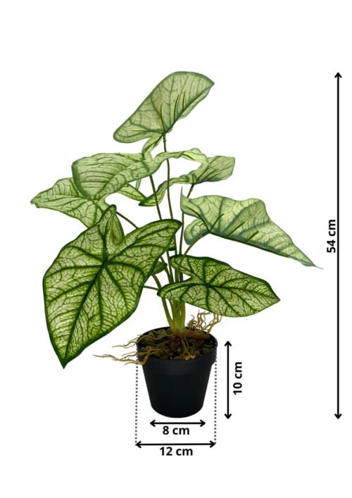 Syngonium artificiel 54 cm · arbre artificiel décoratif · détail texture