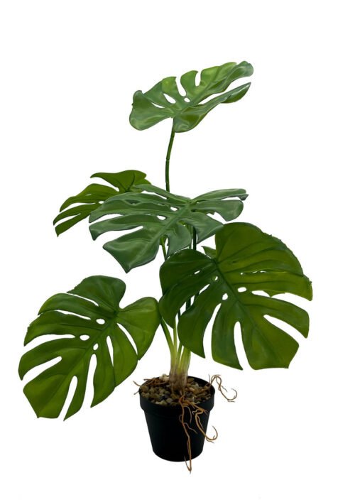 Plante Monstera artificielle 65 cm · plante artificielle réaliste · vue principale Plante Monstera artificielle 65 cm · plante artificielle réaliste · vue principale