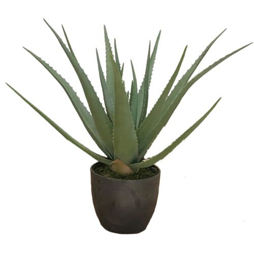 Aloès artificiel de 69 cm en pot · plante artificielle réaliste · vue principale Aloès artificiel de 69 cm en pot · plante artificielle réaliste · vue principale