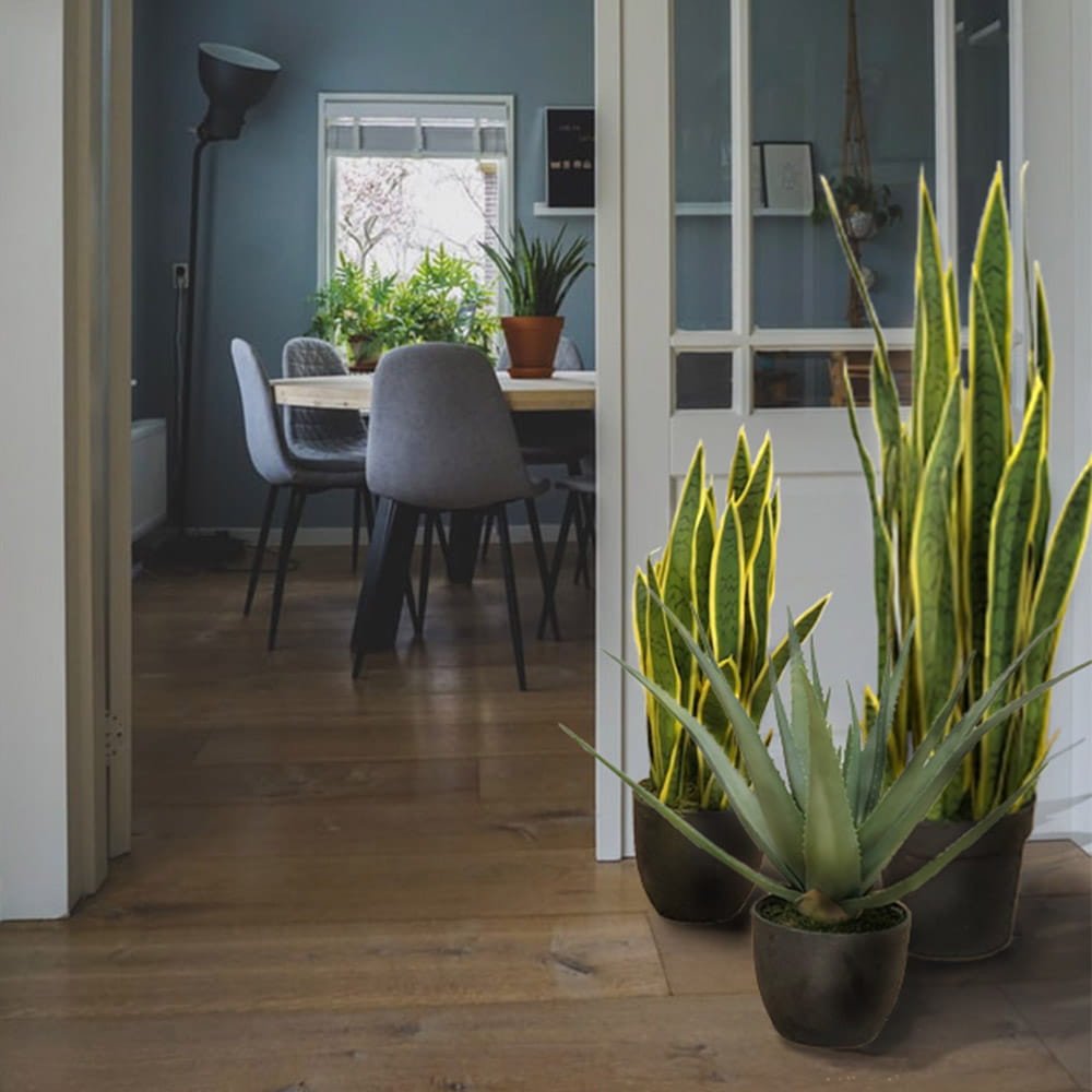 Aloès artificiel de 69 cm en pot — vue ambiance