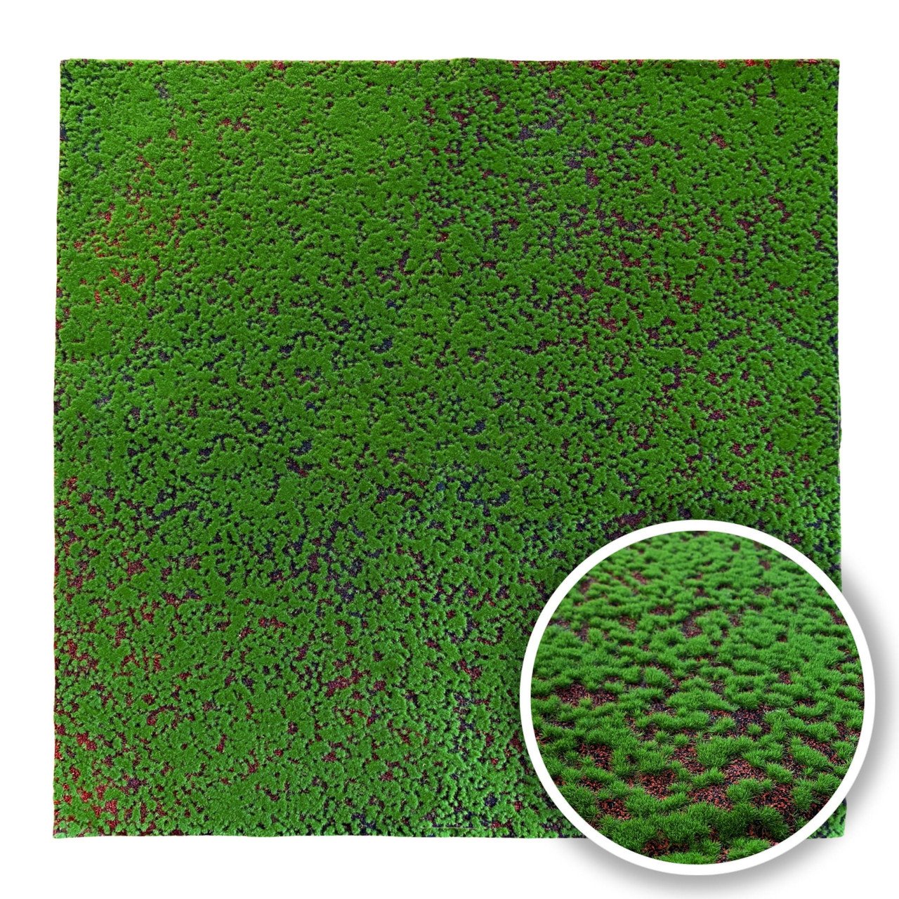 Mousse décorative artificielle 100x100cm — vue ambiance