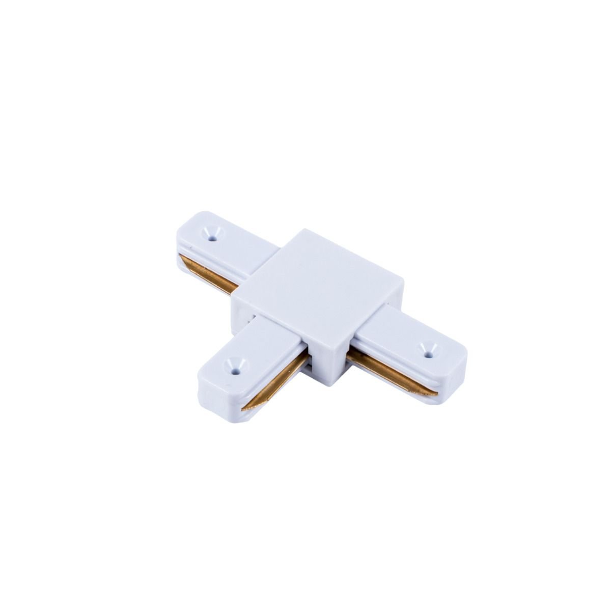 Connector for rails mono-phase type T white - LED GD9566