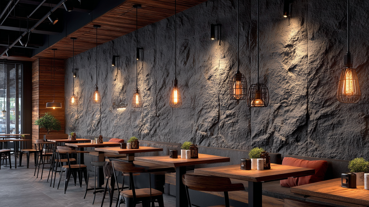 Panneau PU Cave Wall 240 x 80 cm — vue ambiance
