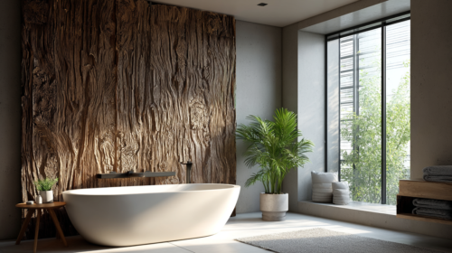Panneau PU Forest Bark 150 x 75 cm 150×75 cm · revêtement mural 3D · détail texture