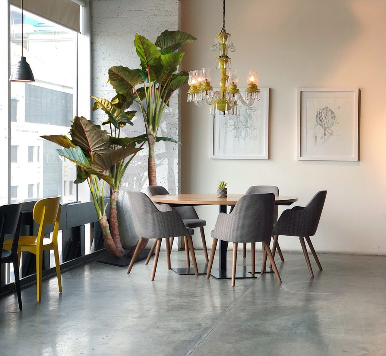 Arbre artificiel Philodendron 260 cm — vue ambiance
