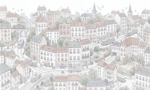 Papier peint City Walk — variant 1