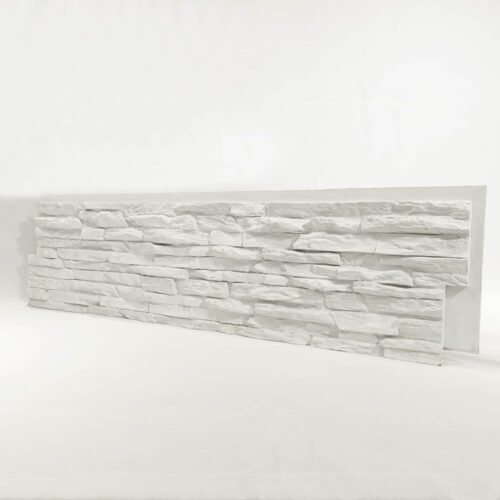 Panneau PU Loft White 122 x 33 cm 122×33 cm · revêtement mural 3D · détail texture